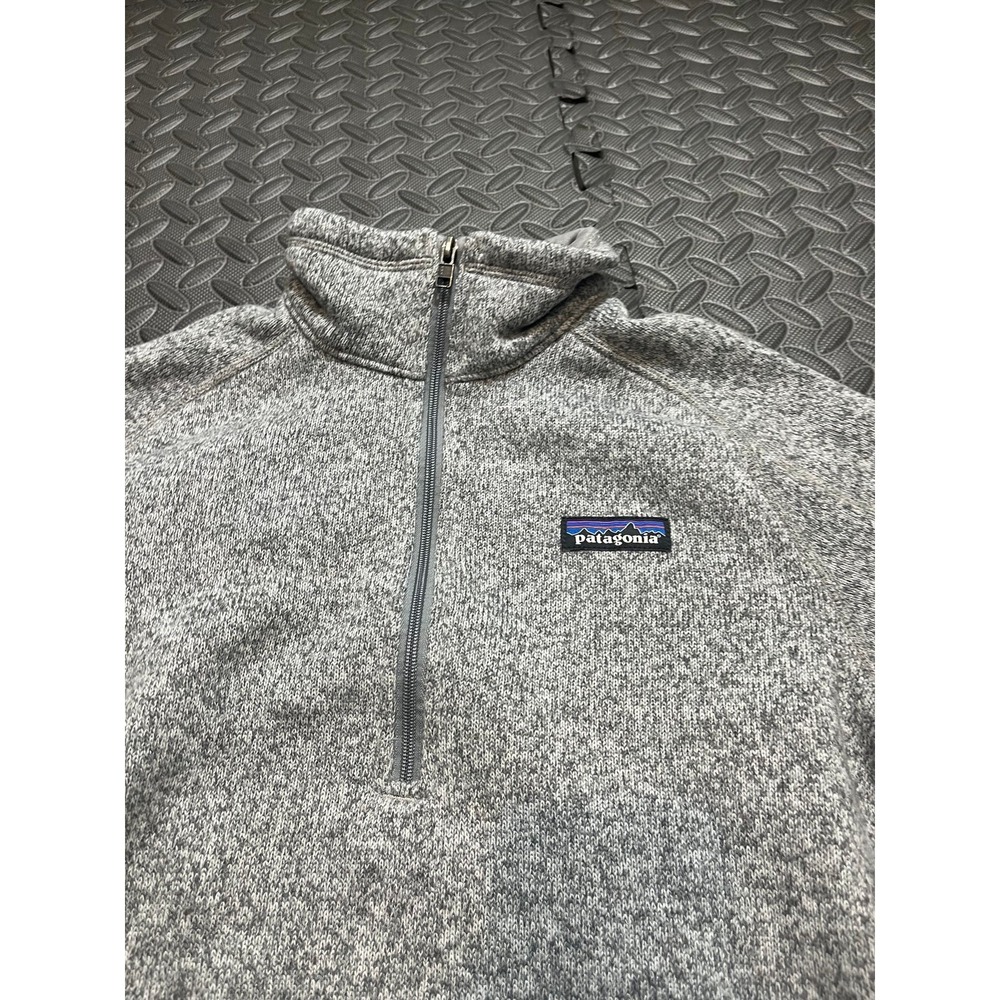 Patagonia Better Sweater Women S Gray Heathered Quarter Zip Fleece 25617 - Picture 2 of 8